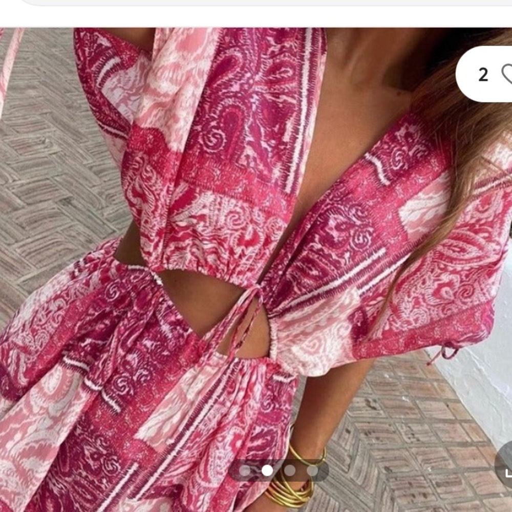 Zara Patchwork Print Dress - image 2